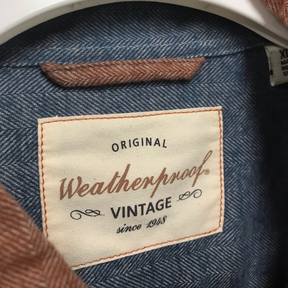 Original Vintage Weatherproof Rust Button Down NWT XL - Picture 3 of 3